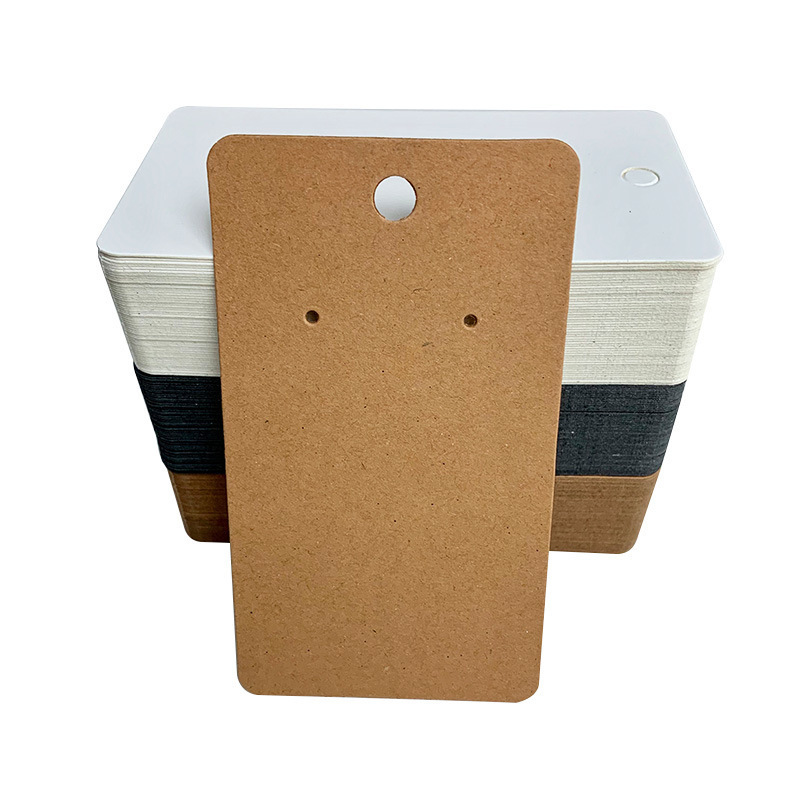 Jewelry Display Custom Design Kraft Paper Earring Card With Logo Holders earring packaging cards