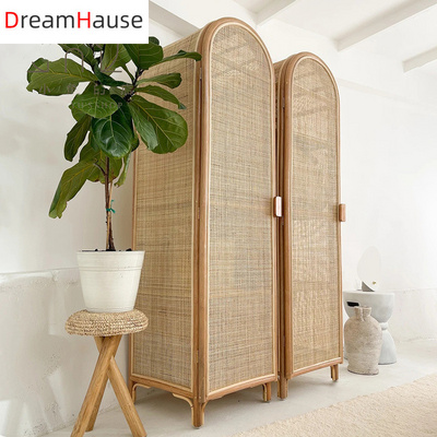 Dreamhause Customized Nordic French Country Style Apartment Bed Room Living Room Small  Rattan storage Wardrobe Storage Cabinet