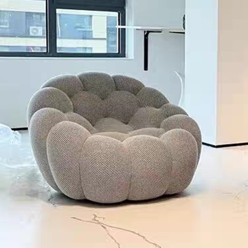 Dreamhause High Quality Hot Sale Italian Simple Round Sofa Bubble Football Pumpkin Designer Lazy Fabric Sofa