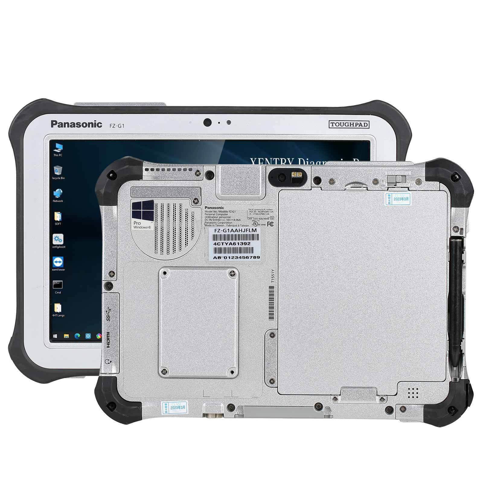 For Panasonic FZ-G1 I5 8G Tablet 256G SSD with V2023.09 MB Star C4 C5 for Xentry Software Installed Ready to Use