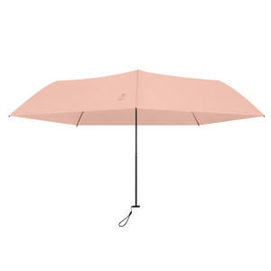 Mini five-fold thumb pocket umbrella dual-use UV ultra-light umbrella Women's Small portable umbrella