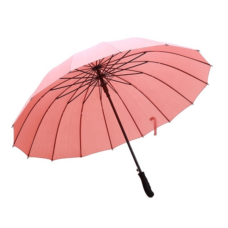 Automatic16K business umbrella straight shank rain or shine dual-use umbrella wholesale advertising gift umbrella