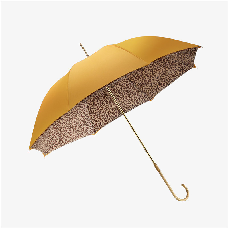 Men and Women High-end Umbrella Double-layer Creative Gift umbrella Customized Trend Leopard Print straight umbrella