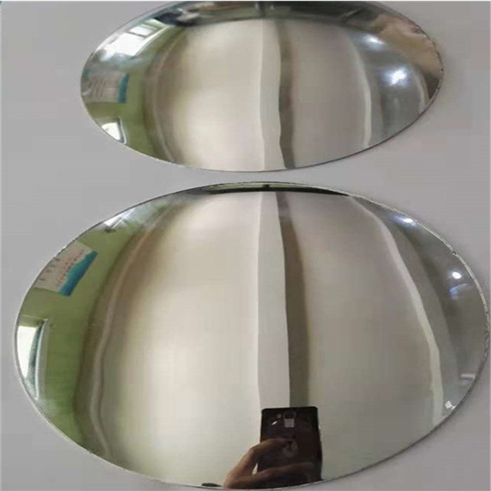 300mm diameter round convex mirror glass with aluminum or chrome coating