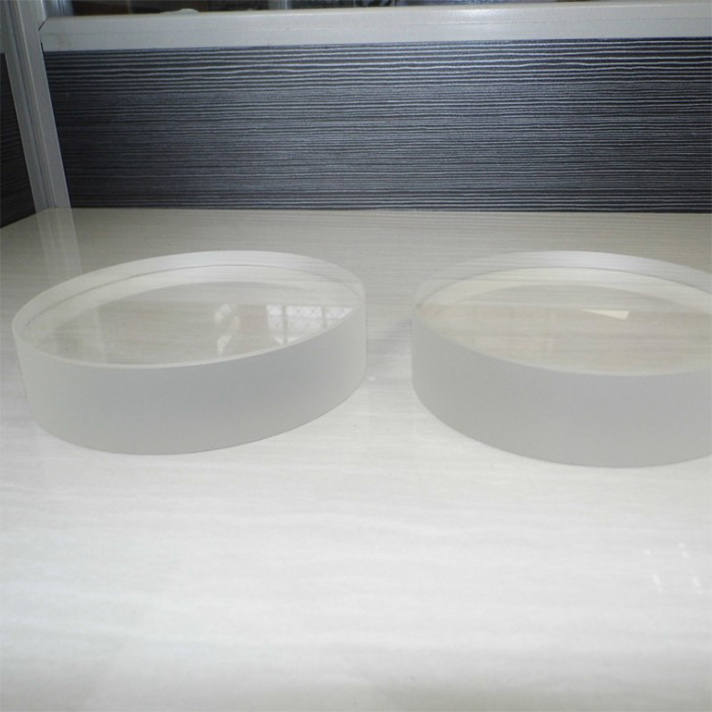 Round shape frosted high temperature pyrex borosilicate sight glass discs