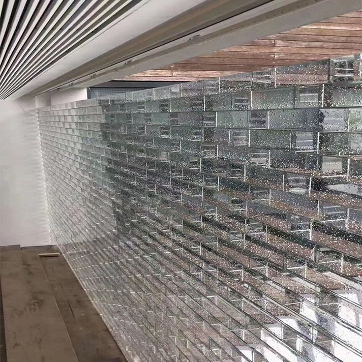 Solid glass blocks glass brick for wall decoration