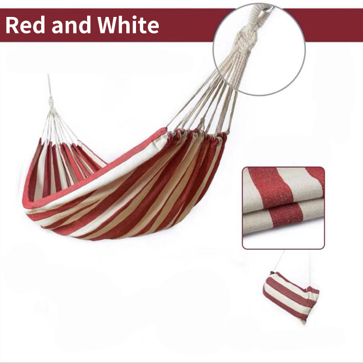 Camping Portable Parachute Hammock Brazilian Beach Canvas Folding Hammock With Tree Straps