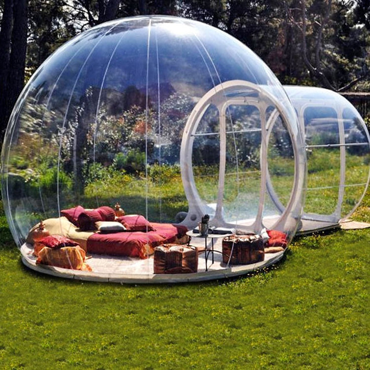 Inflatable House Transparent Tent Outdoor Windproof Tent Bubble House Rainproof Camping Tent