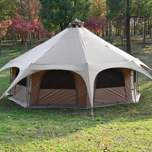 OEM Large Luxury Family Camping Waterproof canvas  mongolian yurt Circus Tent Glamping  Tent