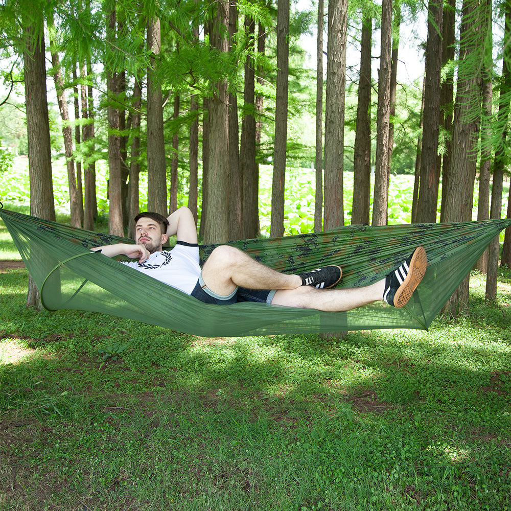 Wholesale Lay Flat Ultralight Portable 2 Person Hammock For Outdoor