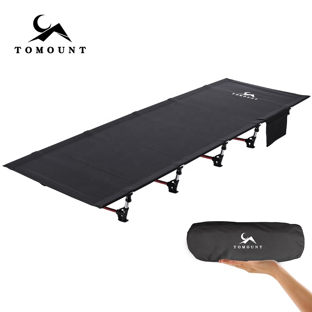 Tomount Outdoor Sleeping Cot for Travel Foldable Camping Bed Portable Lightweight Folding Outdoor Furniture 190*70*18 Aluminum