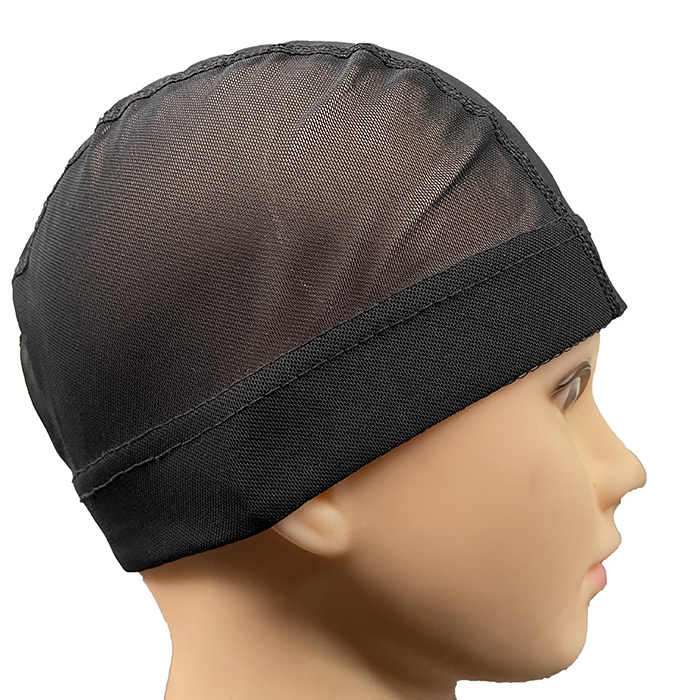 YM-0003 hair extension  Woven wig human hair wig Swimming cap dome mesh cap