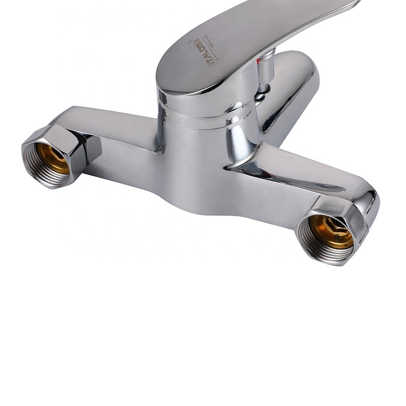 Modern Design Single Lever Wall Mounted Zinc Bath Mixer Faucet Faucet For Bathtub