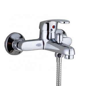 Modern Design Single Lever Wall Mounted Zinc Bath Mixer Faucet Faucet For Bathtub