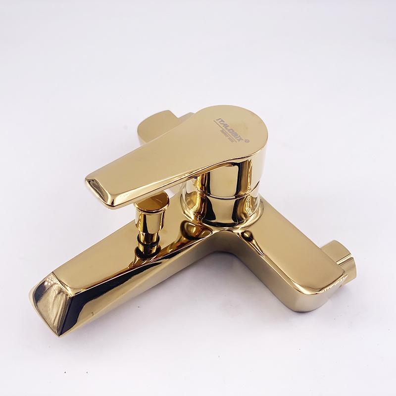 ITALOMIX Factory Wholesale Price Wash Single Handle Hot Cold Water Faucet Zinc Rose Gold Polished Luxurious Bathroom Sink Faucet