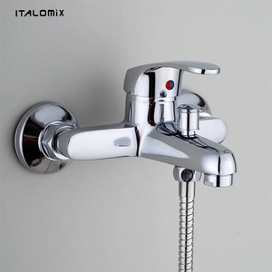 Customizable Designed Hot and Cold Silvery Lightweight Zinc Bath Mixer Faucet