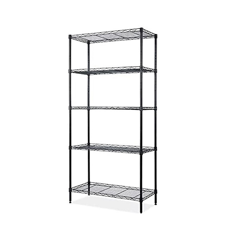 5 Tier Wire Shelving Metal Wire Shelf Storage Rack Durable Organizer Unit Perfect for Kitchen Garage Pantry Organization