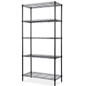 5 tier Steel Storage Stainless Display Shelf stainless steel shelf rack Home Sundry High Quality Wire Mesh Shelving Rack