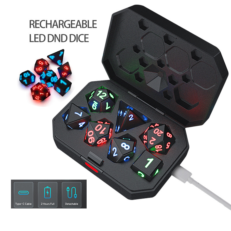 Hot Selling Customizable 20 Sides Luminous Lighted LED Dice for Bar KTV Nightclub Event Party or Concerts Clubs