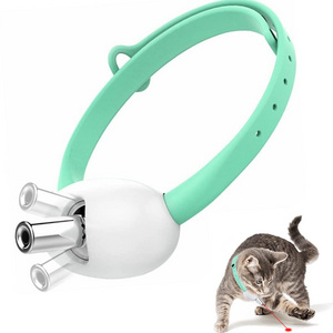 New Product Wholesale Led light USB Cat Toy Self Play Collar Funny Interactive Chasing Laser Cat Toy