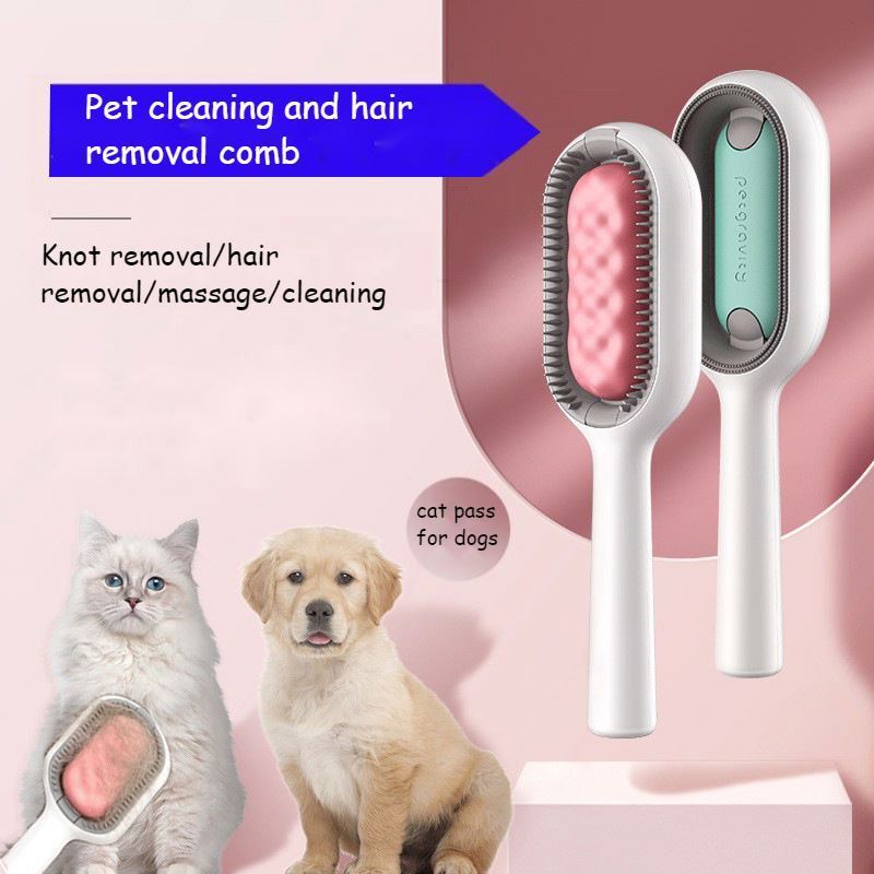 Pet Massage Comb Cleaning Slicker Hair Removal Animal Cat Dog Comb Pet Grooming Brush