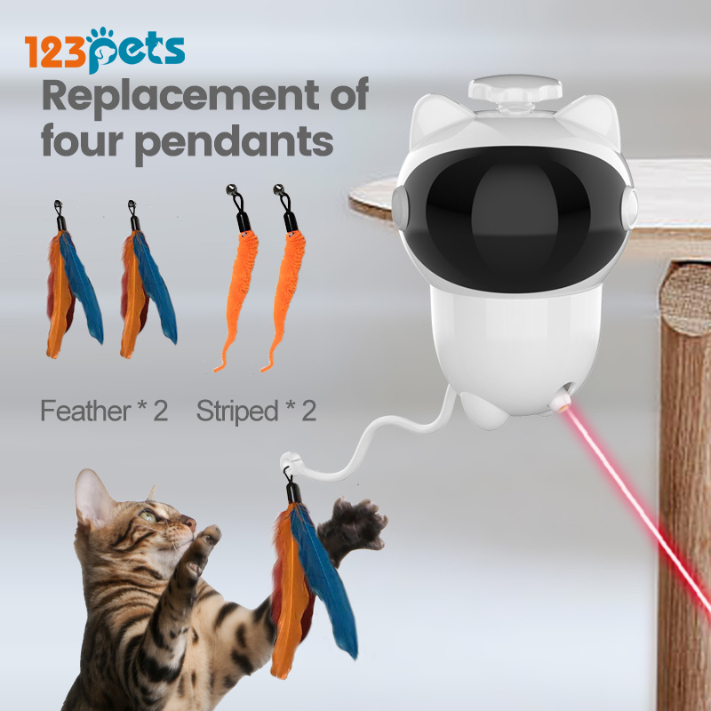 Rechargeable Electric Automatic Cat Chasing Lights Interactive Pet Laser Pointer Toy