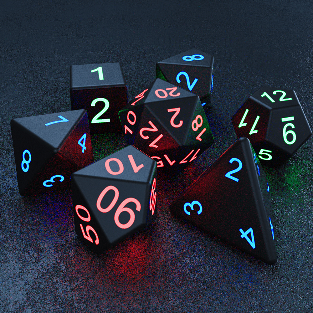 Hot Selling Customizable 20 Sides Luminous Lighted LED Dice for Bar KTV Nightclub Event Party or Concerts Clubs