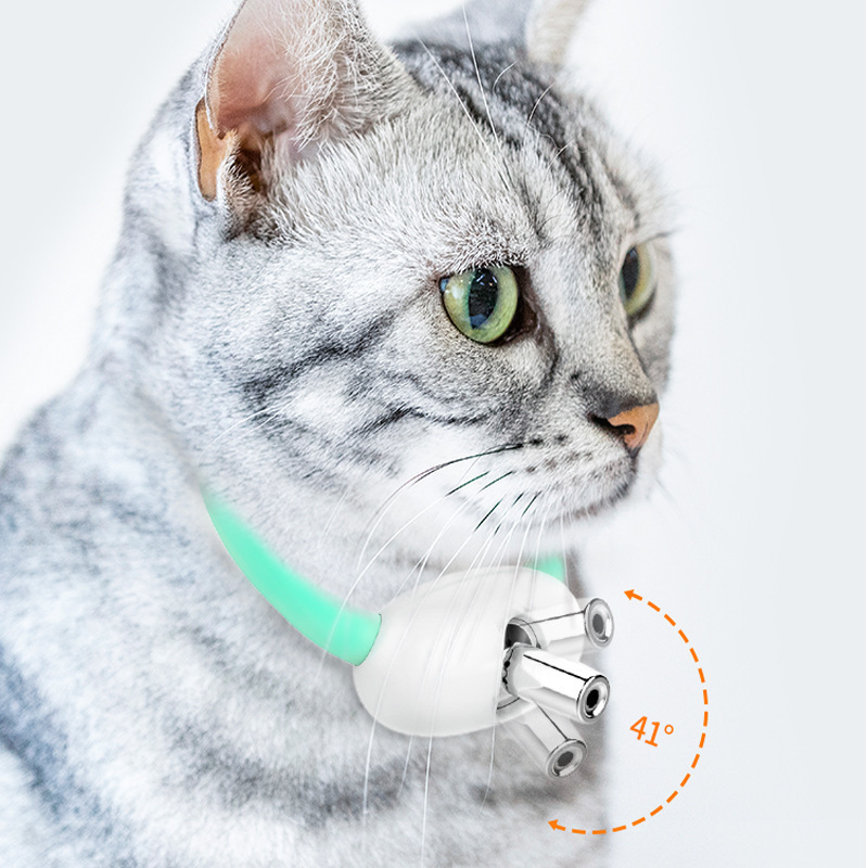 New Arrivals Interactive Wearable Pet Laser Toy Led Light Infrared Self Entertainment Amusing Automatic Cat Laser Collar Toy