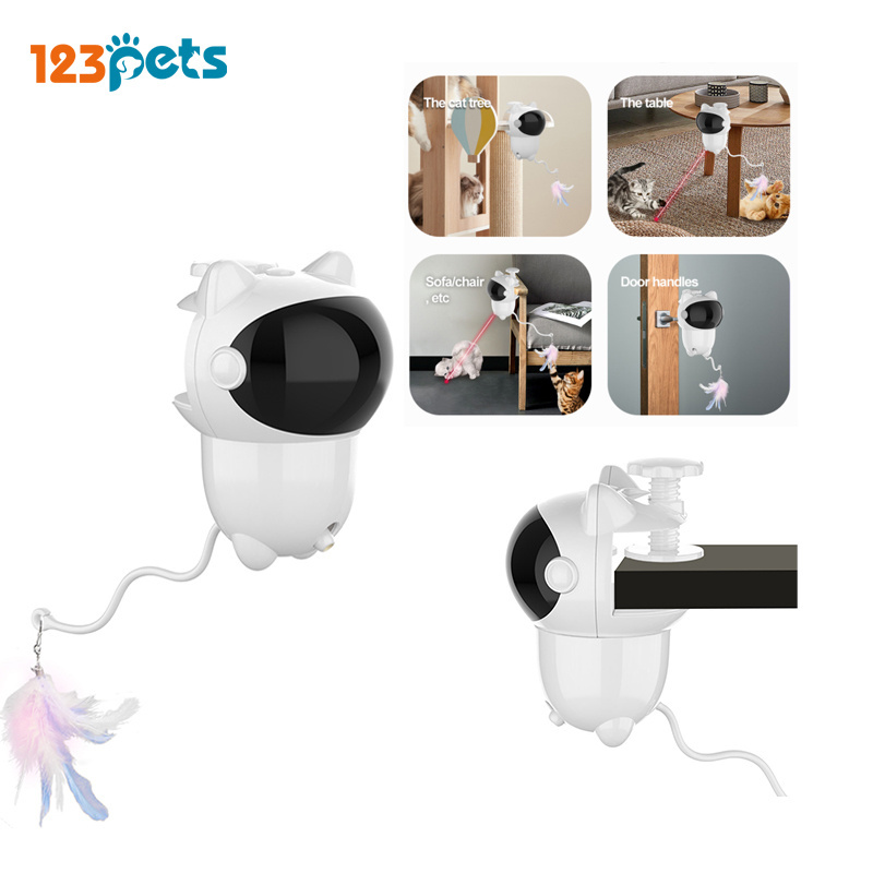 Rechargeable Electric Automatic Cat Chasing Lights Interactive Pet Laser Pointer Toy