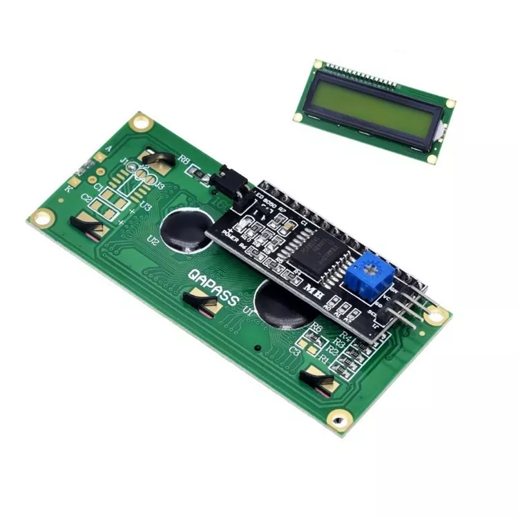 Hot sales LCD1602 Blue Screen Display Module with Backlight IIC/I2C Serial 16X2 Character 5V Green Screen LCD Display