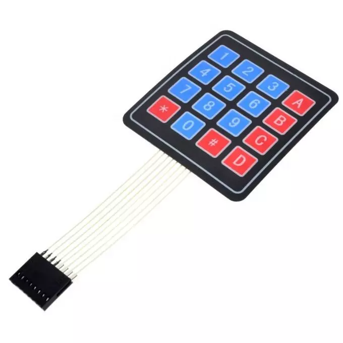 Factory direct sales 4 * 4 key module matrix keyboard membrane control panel expanded 16 bit touch switch