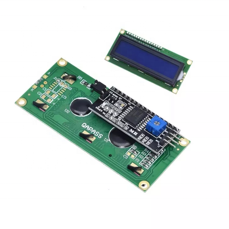 Hot sales LCD1602 Blue Screen Display Module with Backlight IIC/I2C Serial 16X2 Character 5V Green Screen LCD Display