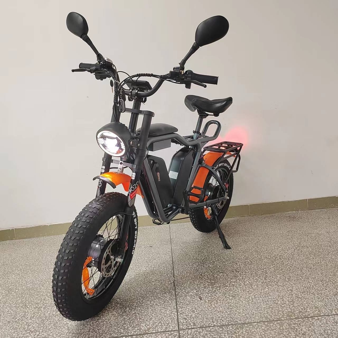 52V Electric Bike 2000W Bafang  Motor 44Ah Korea Battery  55kmh Fast Fat Tire  Electric Bike Dual Motor Dual Battery Ebike