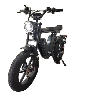 1000W Fat Tire Electric Bike 44Ah48V Oil Brake Full Suspension Dual Battery Electric Bike yolin Dual Battery Ebike