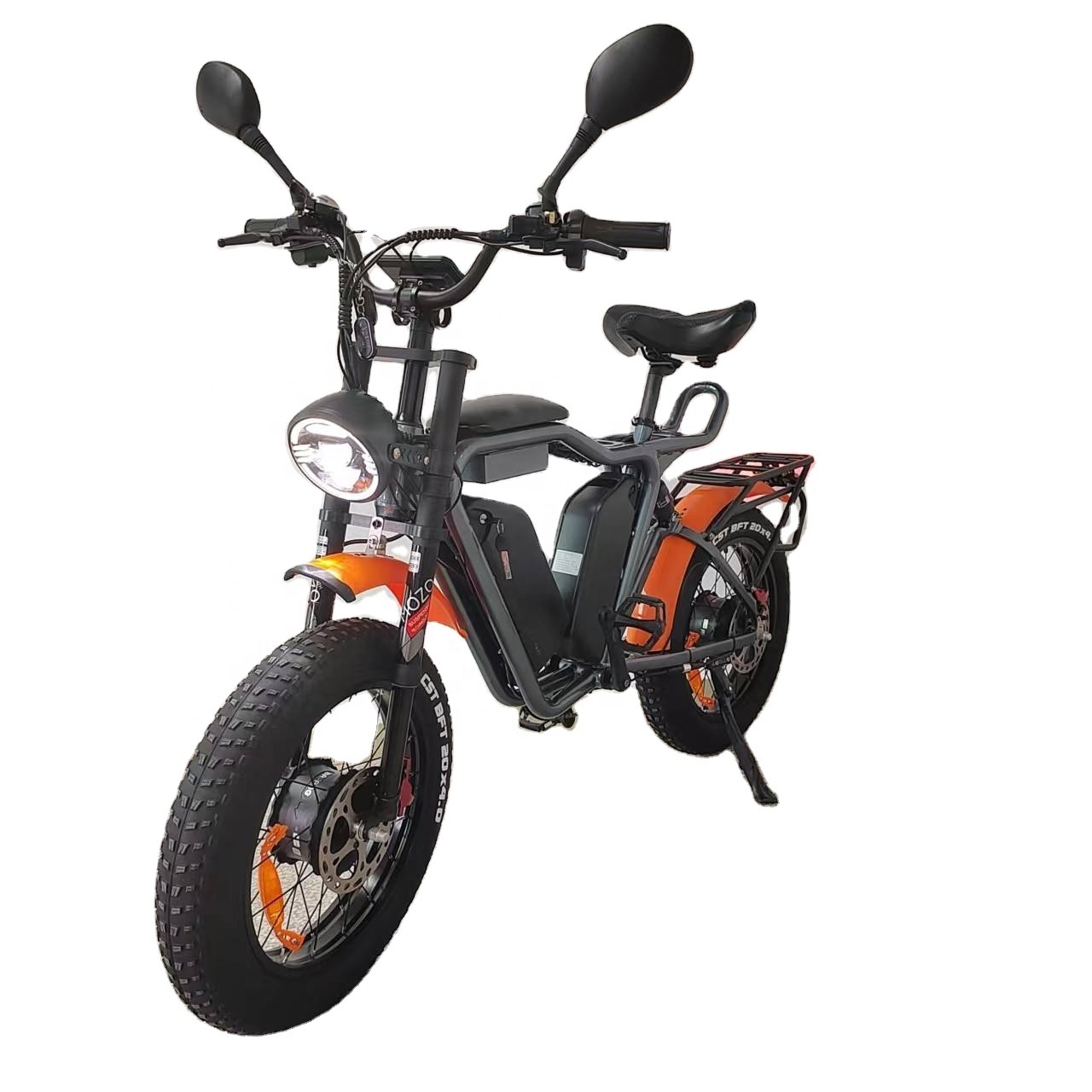 52V Electric Bike 2000W Bafang  Motor 44Ah Korea Battery  55kmh Fast Fat Tire  Electric Bike Dual Motor Dual Battery Ebike