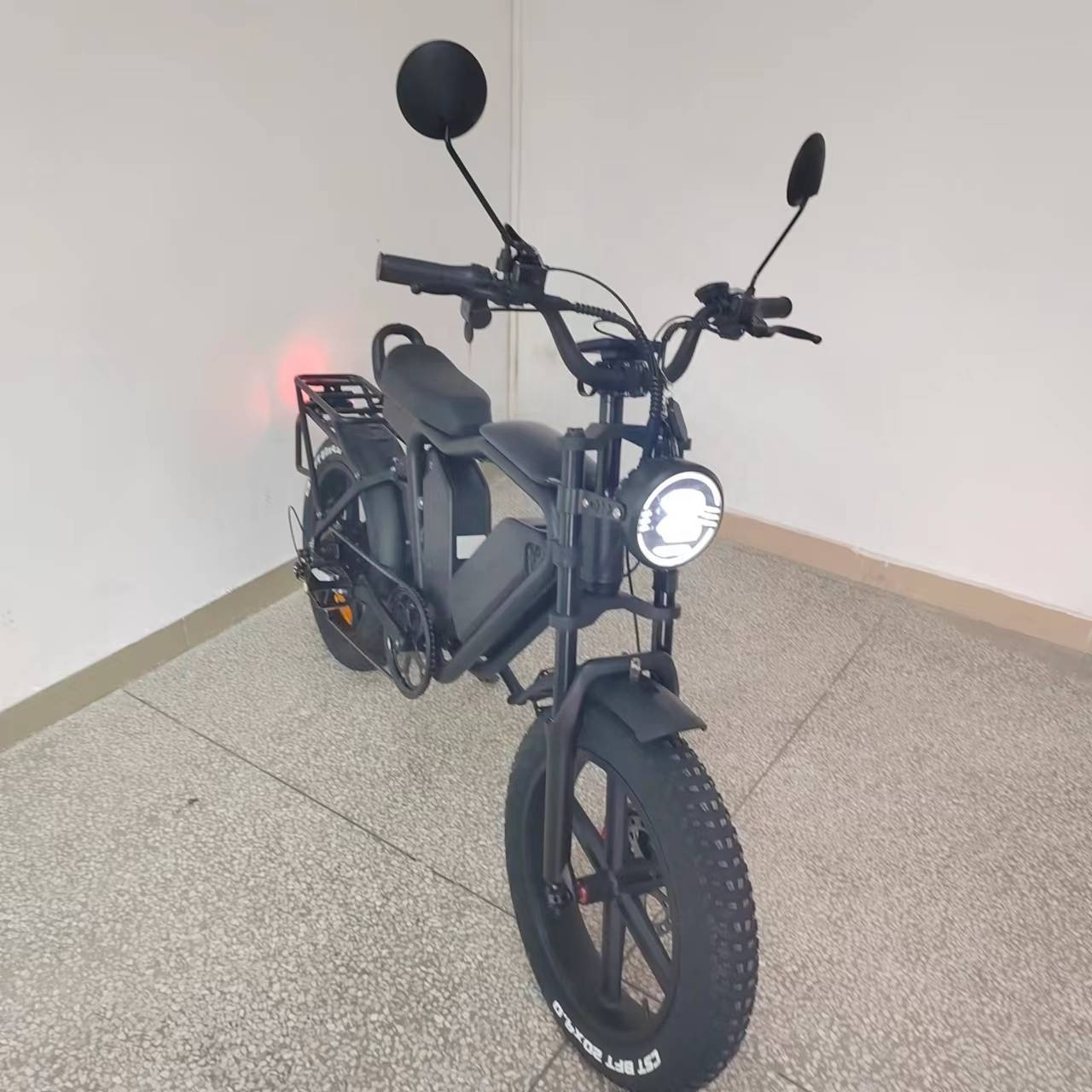 1000W Fat Tire Electric Bike 44Ah48V Oil Brake Full Suspension Long Range Dual Battery Electric Bike yolin Dual Battery Ebike