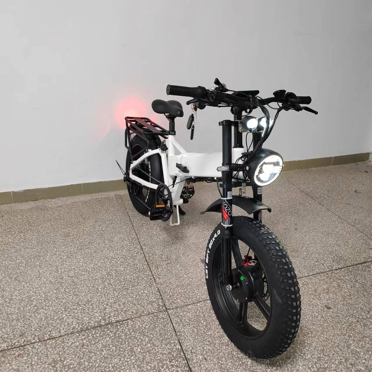 Dual Motor 1000W /1000W F/R  48v21Ah Hydraulic Brake Full Suspension Fast Fat Tire Aluminum Frame Folding Electric Bike