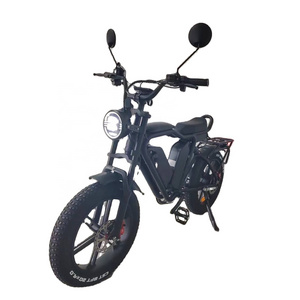 1000W Fat Tire Electric Bike 44Ah48V Oil Brake Full Suspension Long Range Dual Battery Electric Bike yolin Dual Battery Ebike