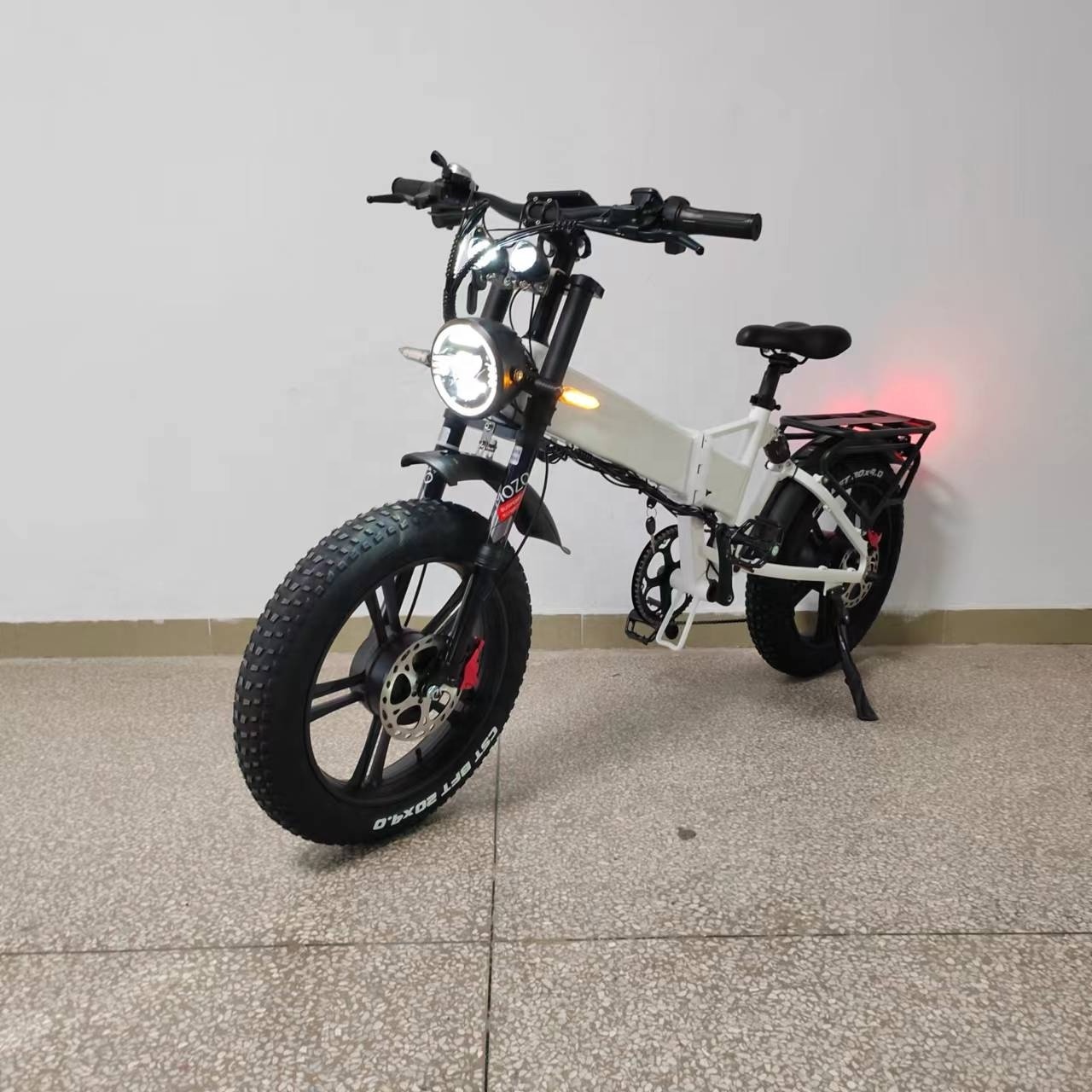 Dual Motor 1000W /1000W F/R  48v21Ah Hydraulic Brake Full Suspension Fast Fat Tire Aluminum Frame Folding Electric Bike