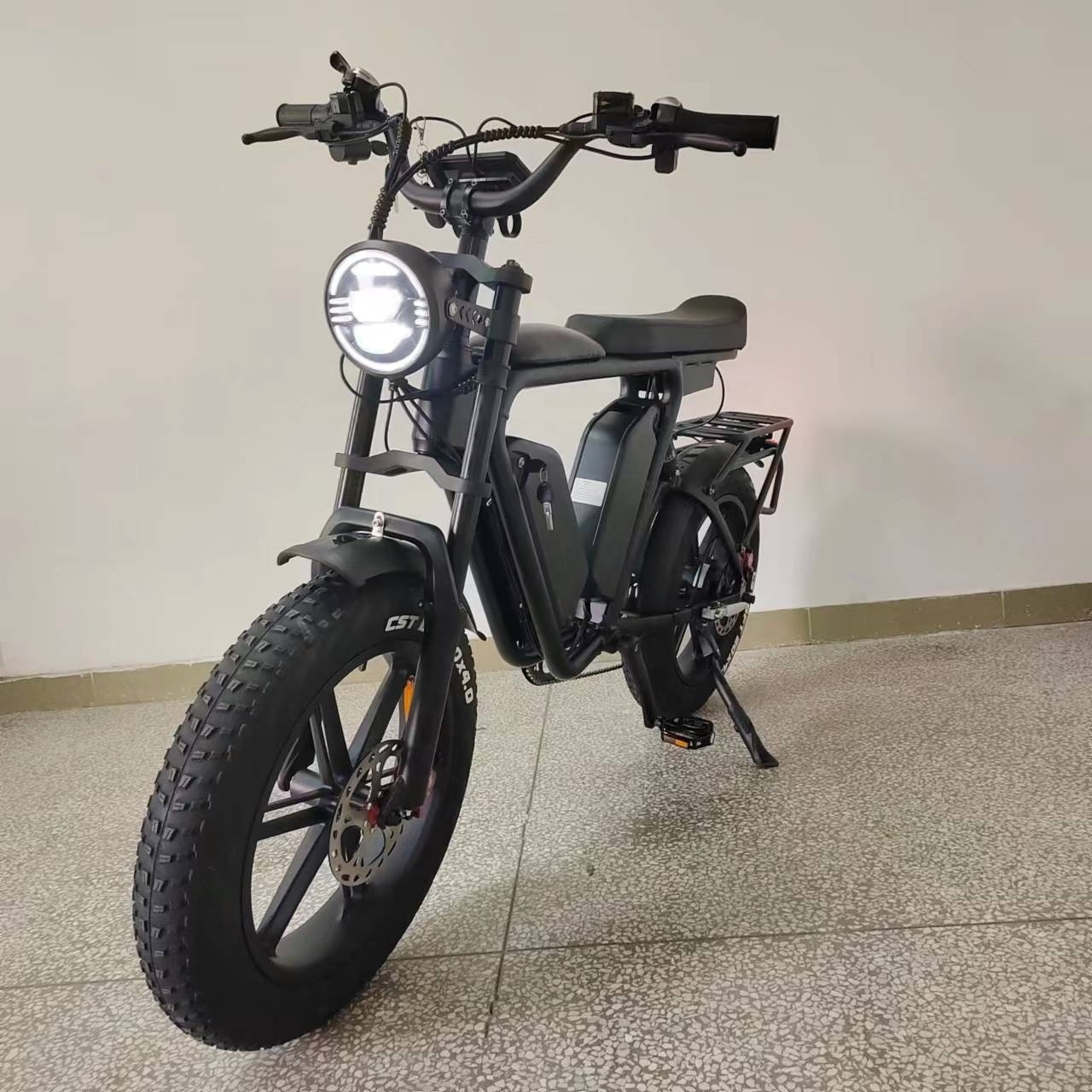 1000W Fat Tire Electric Bike 44Ah48V Oil Brake Full Suspension Dual Battery Electric Bike yolin Dual Battery Ebike