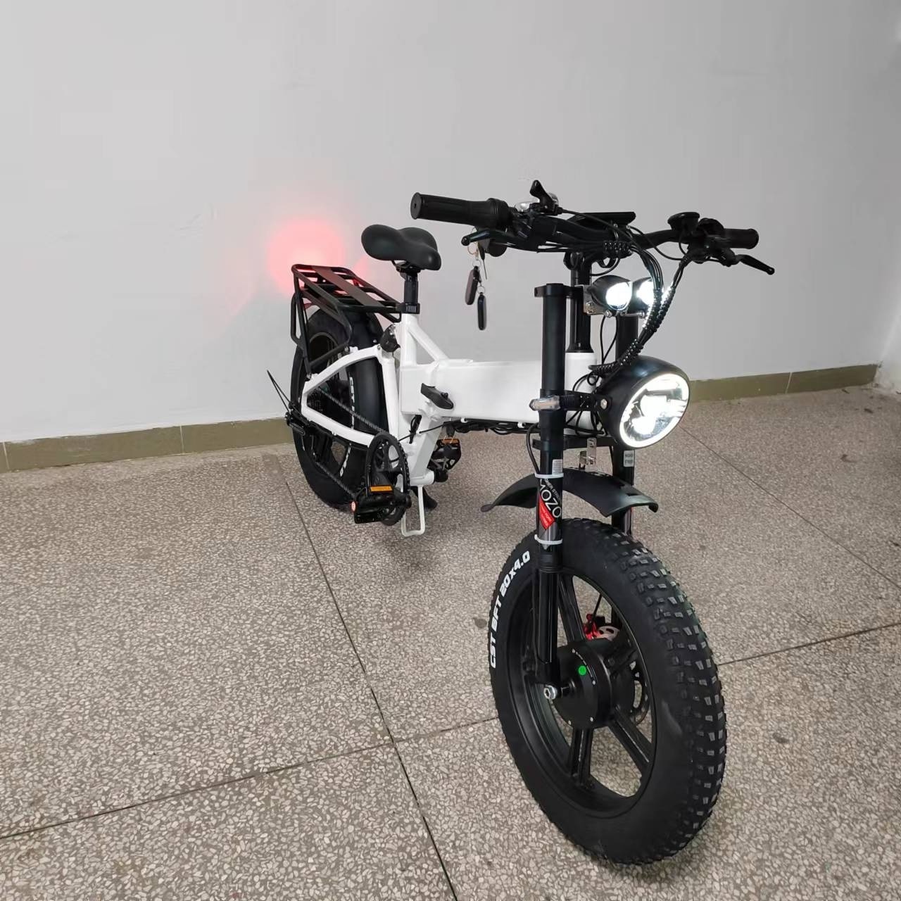 Dual Motor 1000W /1000W F/R  48v21Ah Hydraulic Brake Full Suspension Fast Fat Tire Aluminum Frame Folding Electric Bike