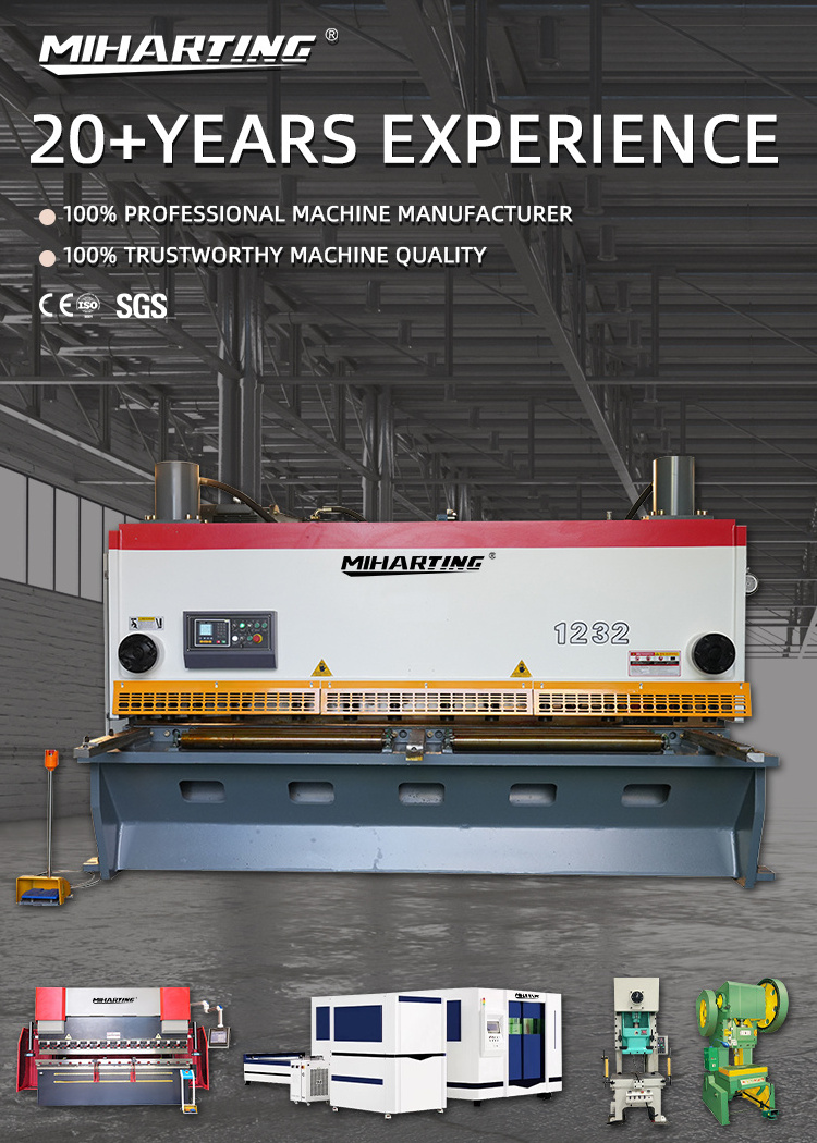 CNC hydraulic shearing machine sheet metal manual electric shearing cutting machine made in China