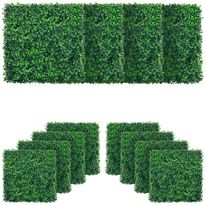 Flower Wall Backdrop 8ft x 8ft Composite Fence Landscaping  Artificial Boxwood Panels for Outdoor Indoor Garden Fence Backyard D