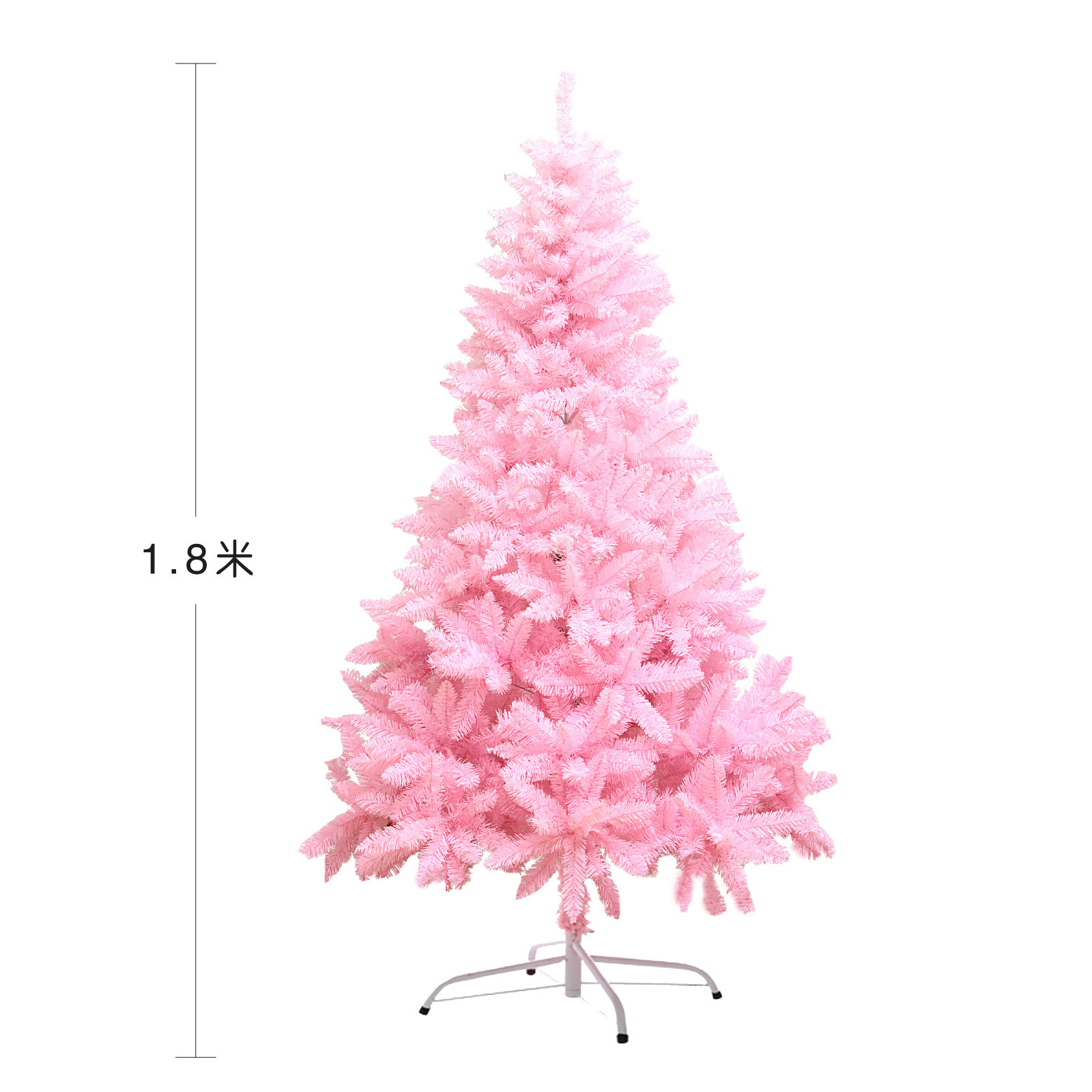 Spot Wholesale 1.2/1.5/1.8m PVC Encryption Pink White Blue Green Simulation Christmas Tree Decoration For  Xmas Party