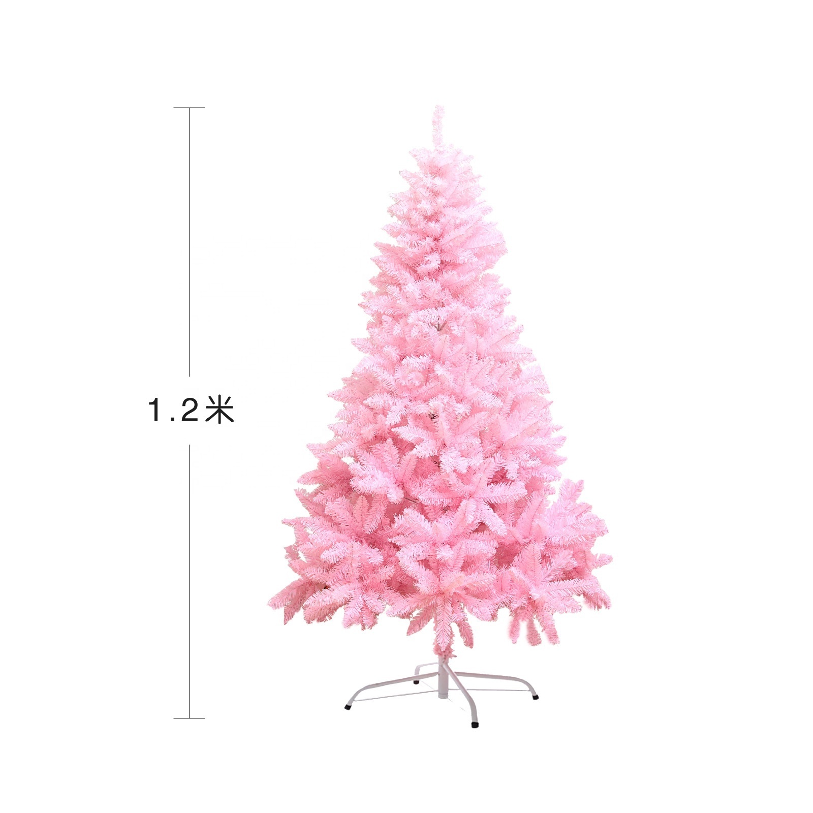 NOXINDA 2024 Hot 1.5/1.8/2.1m PVC Encryption Pink White Blue Green Artificial Christmas Tree Decoration For Christmas Party