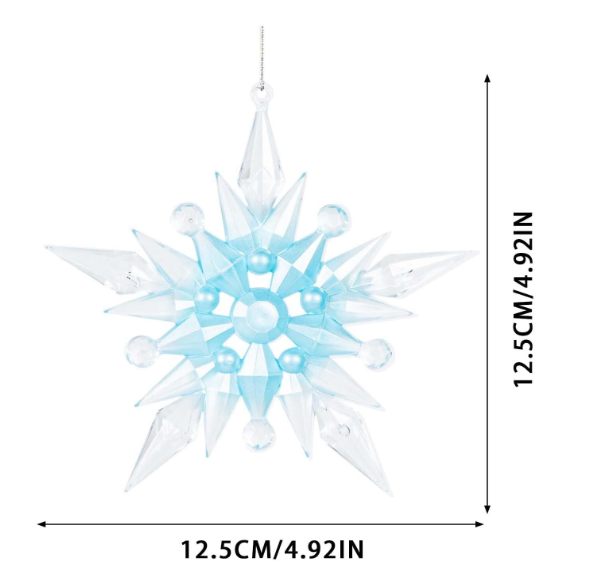 NOXINDA Christmas Party Decoration Snowflake Design Festive Hanging Ornament Tapping on Window Outdoor Decoration