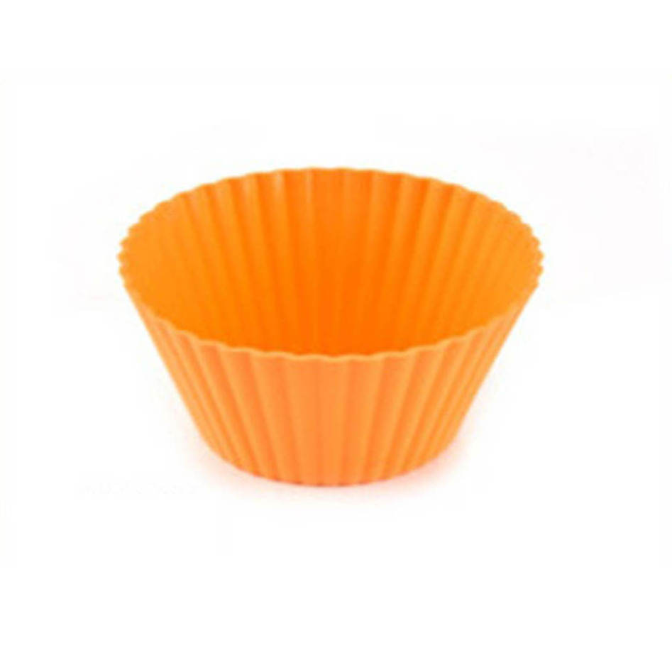 Use Food Grade BPA Free Cake Mold Silicone 12pcs/Set Multicolor Round Muffin Cups Baking Silicone Cake Molds