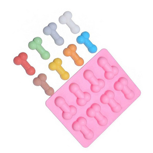 Lovely Penis Silicone Cake Mold Dick Ice Cube Tray Chocolate Candy Molds Baking Cake Decorating Tools