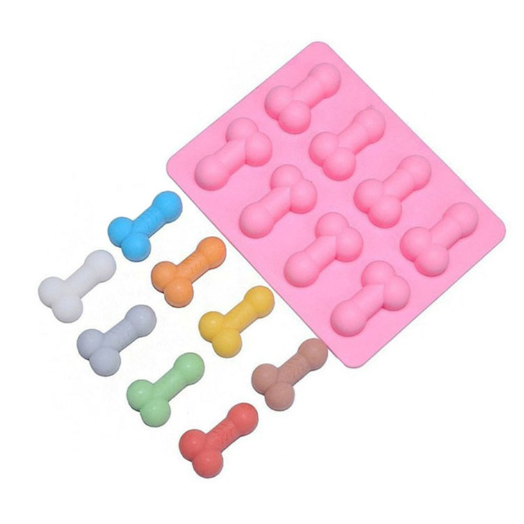 Lovely Penis Silicone Cake Mold Dick Ice Cube Tray Chocolate Candy Molds Baking Cake Decorating Tools