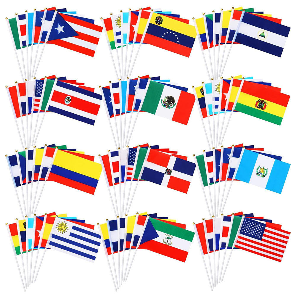 All 226 Country Flag Size We Have 200 Countries International Stick Flags Of World Small Mini Hand Held Flag 5.5x8.3inch 14*21cm